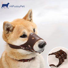 Load image into Gallery viewer, HiFuzzyPet Adjustable Dog Muzzle for Biting Barking