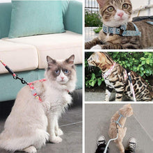 Load image into Gallery viewer, HiFuzzyPet Soft Adjustable Cat Harness and Leash Set