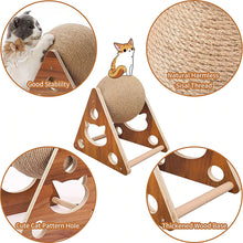 Load image into Gallery viewer, HiFuzzyPet Natural Sisal Rope Cat Scratching Ball Toy
