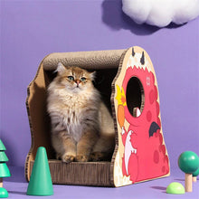 Load image into Gallery viewer, HiFuzzyPet Dinosaur Corrugated Cat Scratching Board