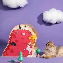 Load image into Gallery viewer, HiFuzzyPet Dinosaur Corrugated Cat Scratching Board