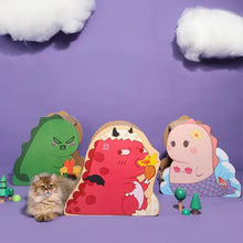 Load image into Gallery viewer, HiFuzzyPet Dinosaur Corrugated Cat Scratching Board