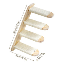 Load image into Gallery viewer, HiFuzzyPet Cat Wall Shelves, Four Step Cats Stairway