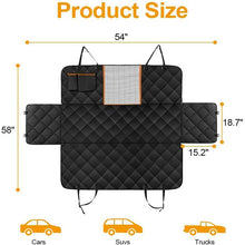 Load image into Gallery viewer, HiFuzzyPet Rear two-seater dirt-resistant dog car seat cover