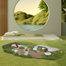 Load image into Gallery viewer, 3D Moss Rug Hand Tufted Wool Pet Rug for Living Room