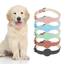 Load image into Gallery viewer, HiFuzzyPet Leather AirTag Dog Collar