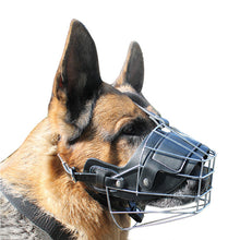 Load image into Gallery viewer, HiFuzzyPet Metal Dog Muzzle, Mouth Cover for Dogs Biting for Pant
