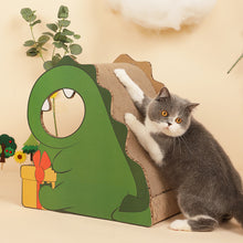 Load image into Gallery viewer, HiFuzzyPet Dinosaur Corrugated Cat Scratching Board