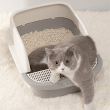 Load image into Gallery viewer, HiFuzzyPet Semi-Closed Top Cat Litter Tray, Kitty Toilet With Shovel