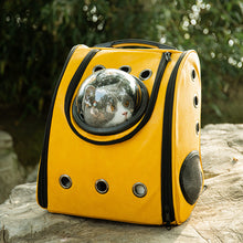 Load image into Gallery viewer, HiFuzzyPet Portable Leather Cat Backpack Carrier with Bubble