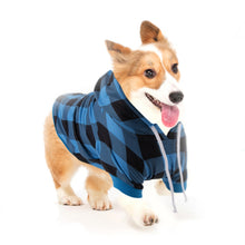 Load image into Gallery viewer, HiFuzzyPet Plaid Dog Hoodie Clothes