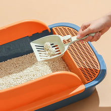 Load image into Gallery viewer, HiFuzzyPet Semi-Closed Top Cat Litter Tray, Kitty Toilet With Shovel