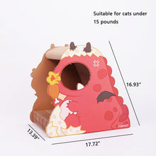 Load image into Gallery viewer, HiFuzzyPet Dinosaur Corrugated Cat Scratching Board
