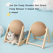 Load image into Gallery viewer, HiFuzzyPet Natural Sisal Rope Cat Scratching Ball Toy