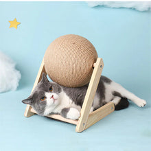 Load image into Gallery viewer, HiFuzzyPet Natural Sisal Rope Cat Scratching Ball Toy