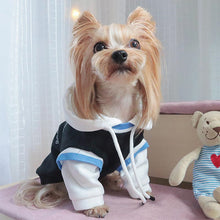 Load image into Gallery viewer, HiFuzzyPet Stitching Dog Hoodie Fake Two Pieces