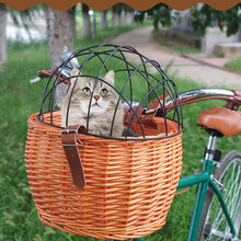 Load image into Gallery viewer, HiFuzzyPet Weave Small Dog Cat Bike Basket