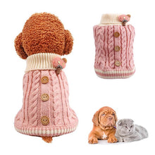 Load image into Gallery viewer, HiFuzzyPet Turtleneck Dog Sweater Warm Cute Dog Clothes