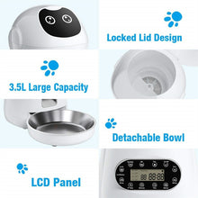 Load image into Gallery viewer, HiFuzzyPet Intelligent Voice Automatic Timing Pet Feeder