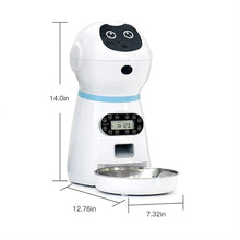 Load image into Gallery viewer, HiFuzzyPet Intelligent Voice Automatic Timing Pet Feeder