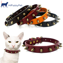 Load image into Gallery viewer, HiFuzzyPet Leather Spiked Dog Collars