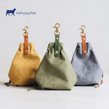 Load image into Gallery viewer, HiFuzzyPet Stylish Canvas Dog Treat Pouch