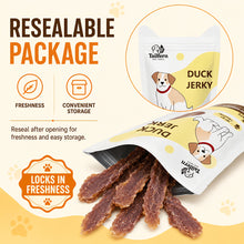 Load image into Gallery viewer, Tailfern Duck Jerky Dog Treats, High Protain Dog Training Treats
