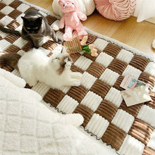 Load image into Gallery viewer, Plaid Square Cotton Pet Friendly Sofa Seat Covers, Couch Protector Mat Pad for Dogs
