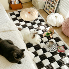 Load image into Gallery viewer, Plaid Square Cotton Pet Friendly Sofa Seat Covers, Couch Protector Mat Pad for Dogs
