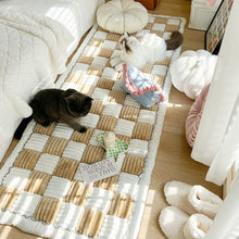 Load image into Gallery viewer, Plaid Square Cotton Pet Friendly Sofa Seat Covers, Couch Protector Mat Pad for Dogs
