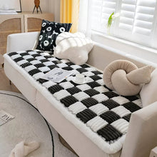 Load image into Gallery viewer, Plaid Square Cotton Pet Friendly Sofa Seat Covers, Couch Protector Mat Pad for Dogs
