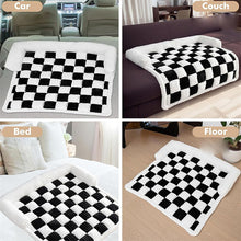 Load image into Gallery viewer, Cream Square Plaid Cozy Dog Bed Sofa Protector Cover
