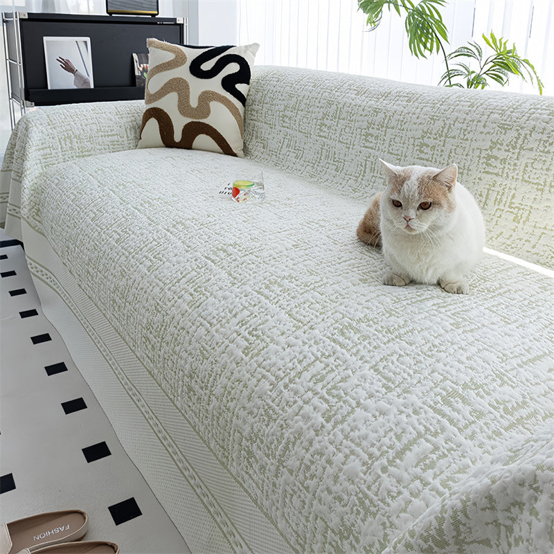 Summer Cooling Ice Silk Sofa Cover Non-Slip