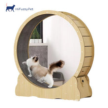 Load image into Gallery viewer, Hifuzzypet Cat Exercise Wheel With Lock Cat Treadmill

