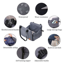 Load image into Gallery viewer, 3-in-1 Waterproof Dog Car Booster Seat With Safety Belt
