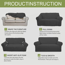 Load image into Gallery viewer, Jacquard Thicken Stretch Full-Cover Anti-scratch Sofa Cover
