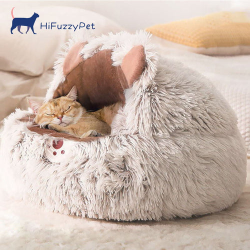 calming dog bed with cover