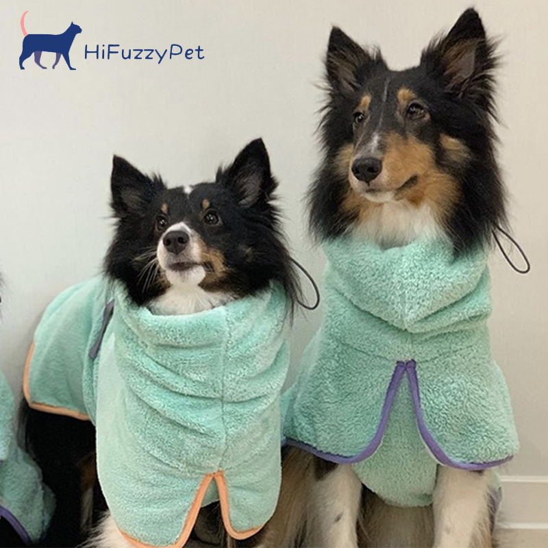 dog bathrobe towel