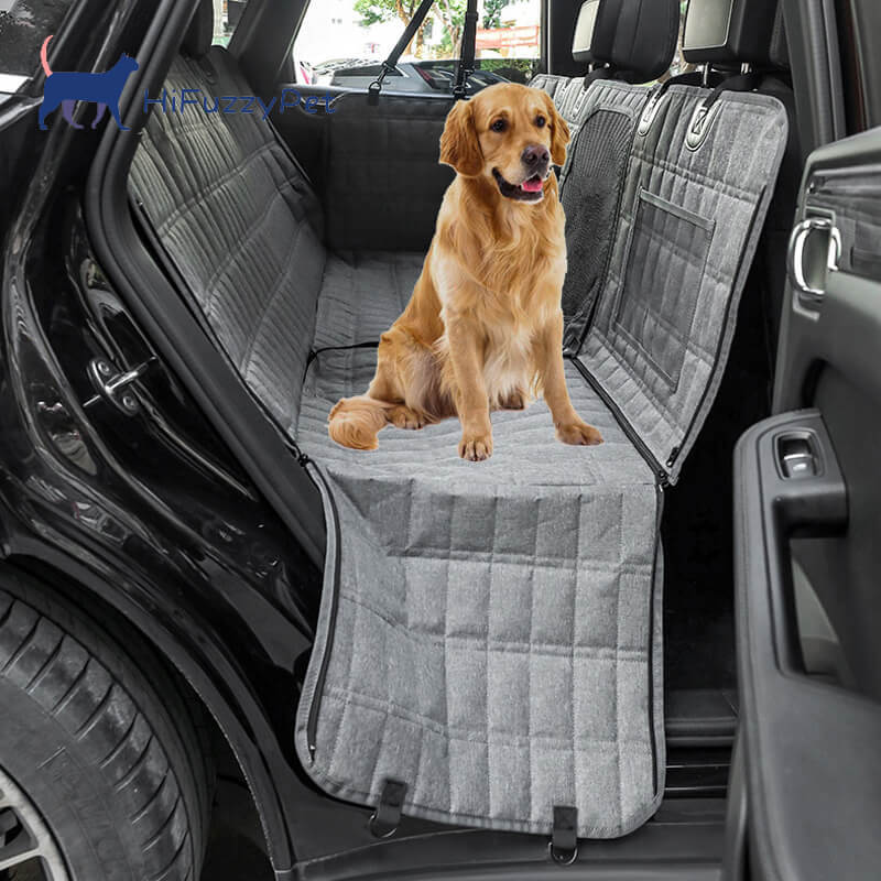 Waterproof Dog Car Seat Cover for Back Seat, Nonslip Dog Car Hammock with  Mesh Window, Dog Back Seat Cover Protector for Car&Truck – HiFuzzyPet