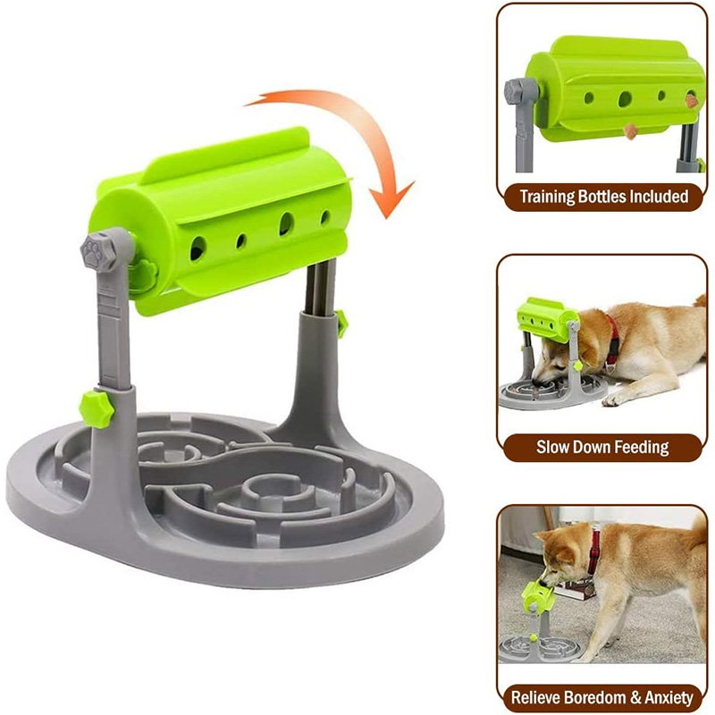 Dog Puzzle Slow Feeder Toy,Puppy Treat Dispenser Slow Feeder Bowl Dog  Toy,Dog Brain Games Feeder with Non-Slip, Improve IQ Puzzle Bowl for Puppy  