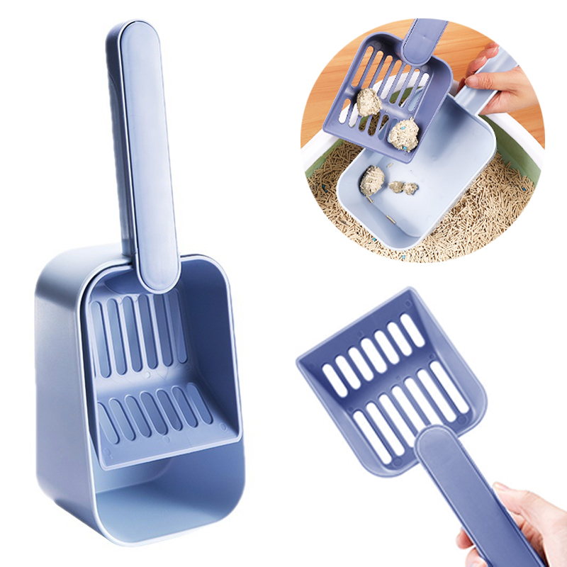blue cat litter scoop dustpan kit
