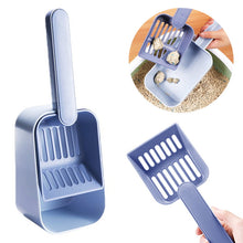 Load image into Gallery viewer, blue cat litter scoop dustpan kit
