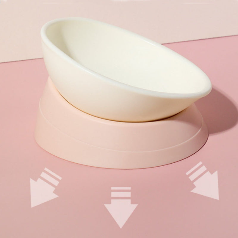 elevated cat bowl with silicone base