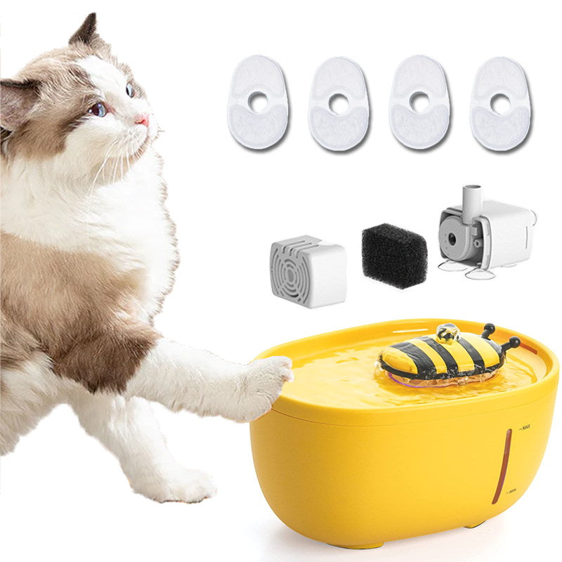 honey bee cat water fountain 