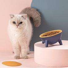 Load image into Gallery viewer, HiFuzzyPet 15° Tilted Elevated Cat Bowls for Anti-Vomitng
