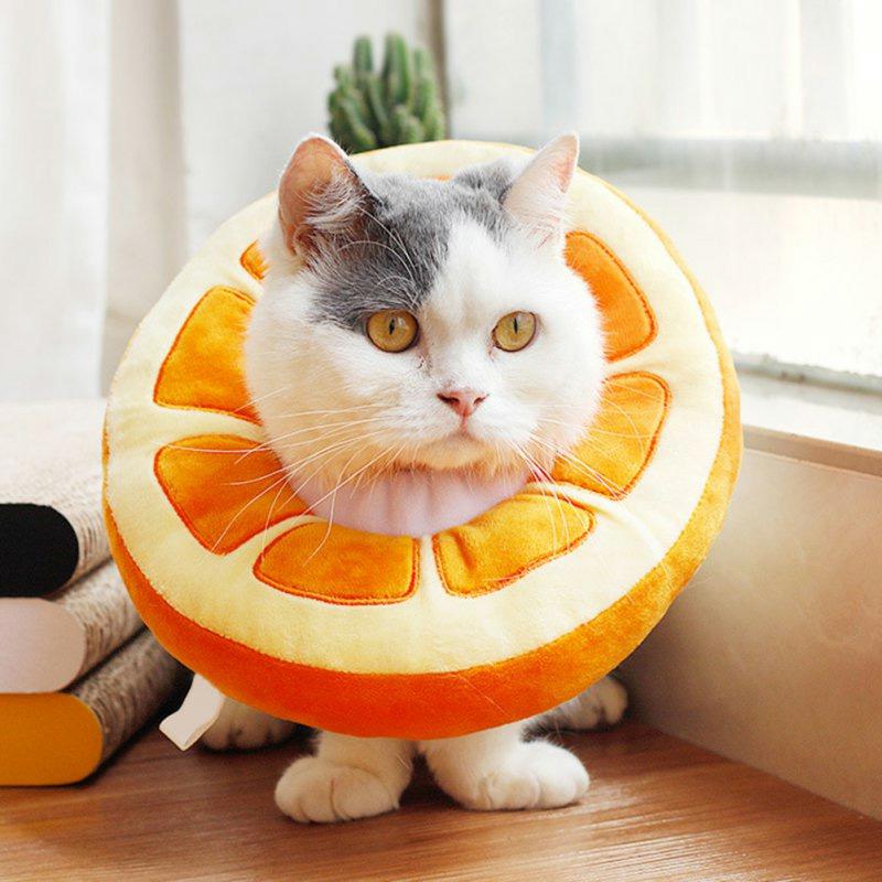 HiFuzzyPet Fruit Shaped Cat Cone Collar After Surgery