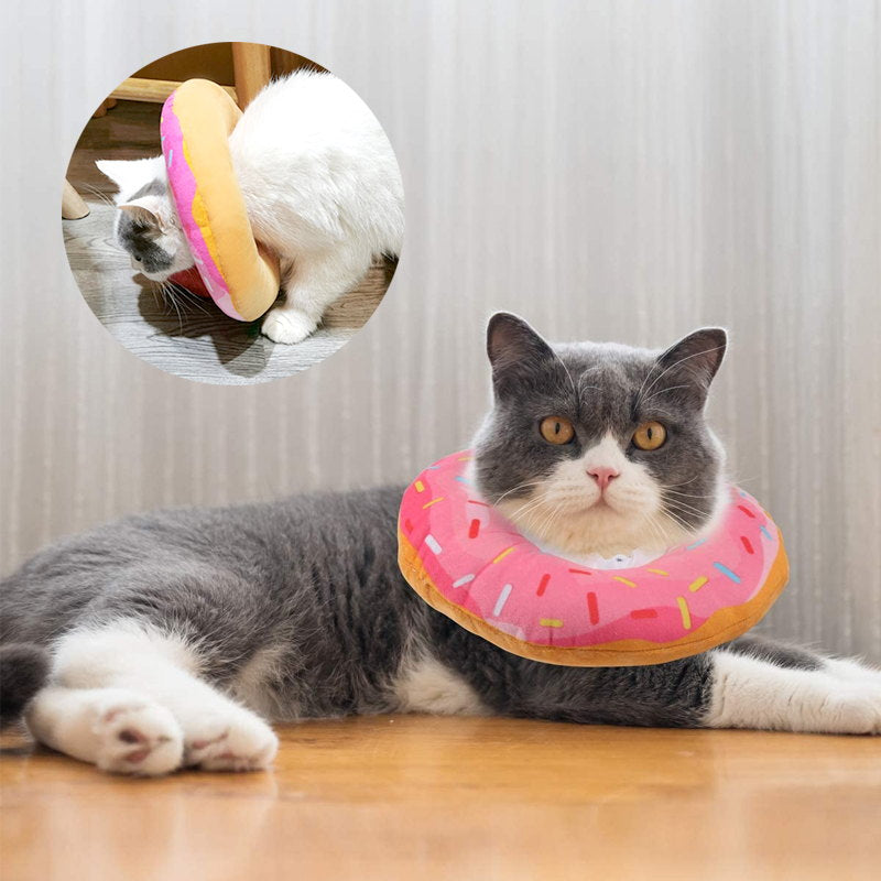 A-pink cat donut cone
