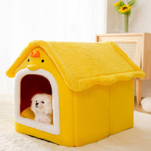 Load image into Gallery viewer, HiFuzzyPet Comfy Indoor Cat House with Removable Washable Cushion
