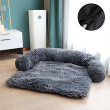 Load image into Gallery viewer, HiFuzzyPet Calming Sofa Dog bed with Removable Washable Cover, Plush Mat for Pet
