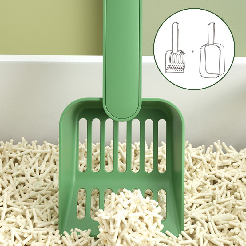 green cat litter scoop easy to sifting
